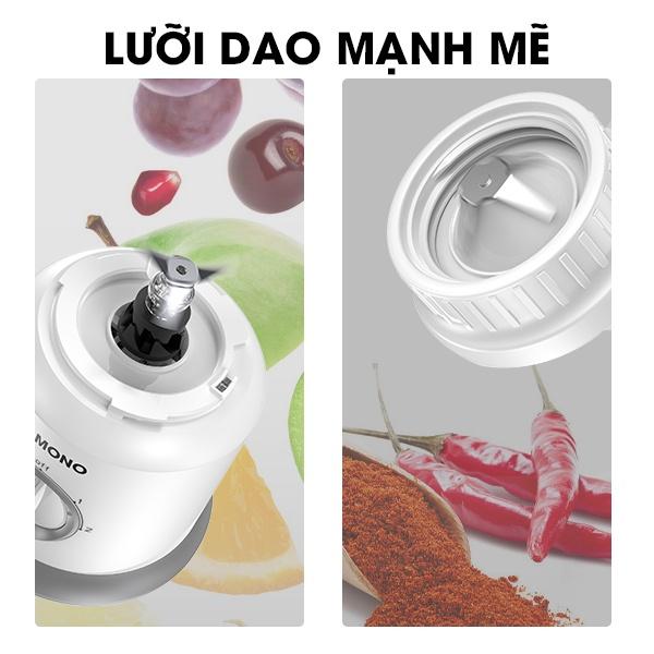 Máy xay sinh tố đa năng SAMONO SW-BB300A 2 cối xay gia vị xay sinh tố - Hàng chính hãng - Hàng chính hãng