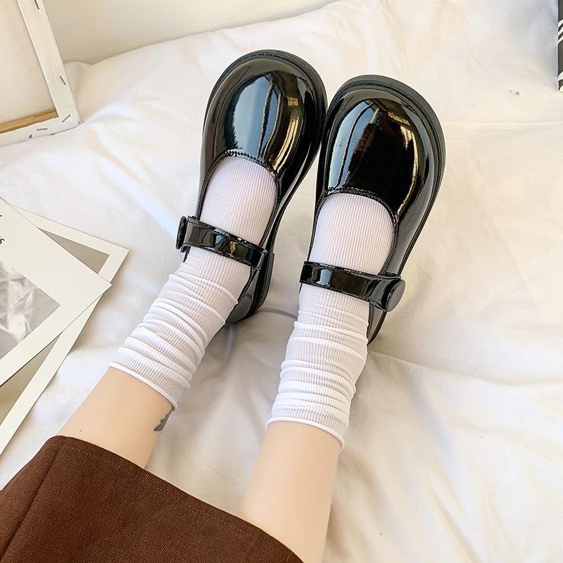 Giày ulzzang oxford nữ phong cách Lolita quai ngang Hàn quốc Vintage cho nữ sinh - Mã G58