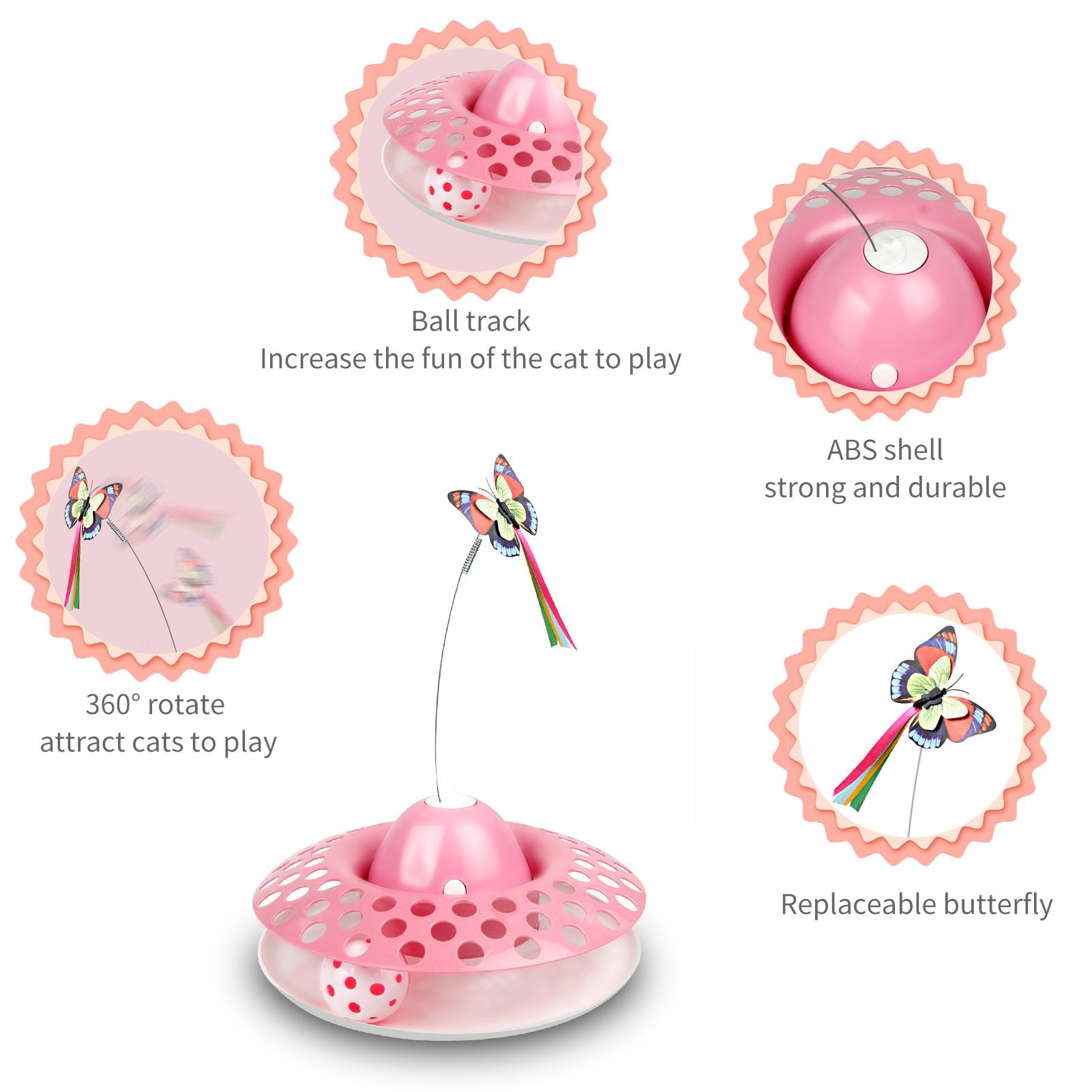 Đồ chơi mèo xoay điện 360 °