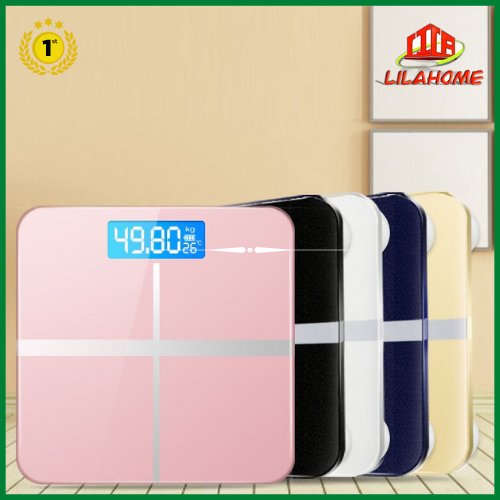 Cân Sức Khỏe Điện Tử LILAHOME-Kính Cường Lực-Độ Chính Xác Cao-Hàng Chính Hãng