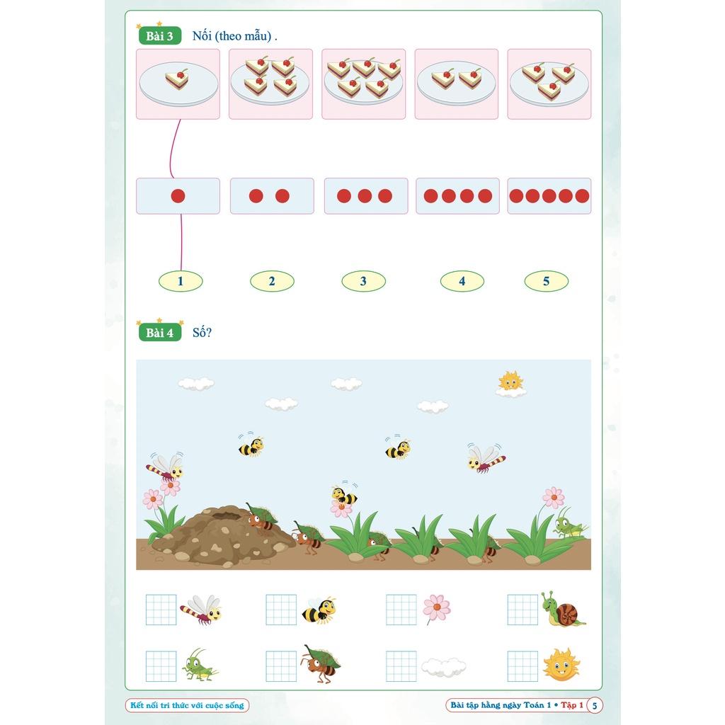 Bài Tập Hằng Ngày Toán Lớp 1 - Kết Nối Tri Thức Với Cuộc Sống - Tập 1 - Bản Quyền