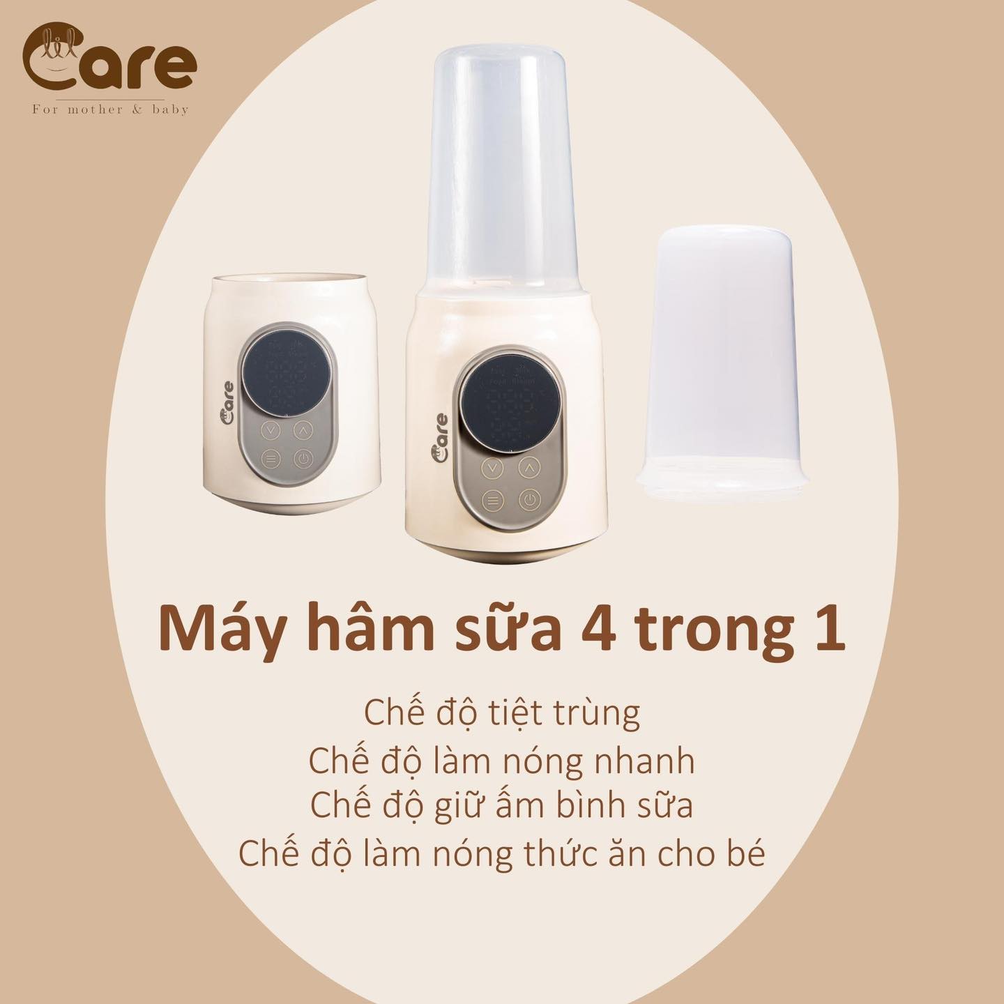 Máy hâm sữa đa năng Lilcare 4 in 1, hâm nóng và giữ ấm Pre-heat 24h hiệu quả, tiết kiệm điện năng tối đa - Hàng chính hãng