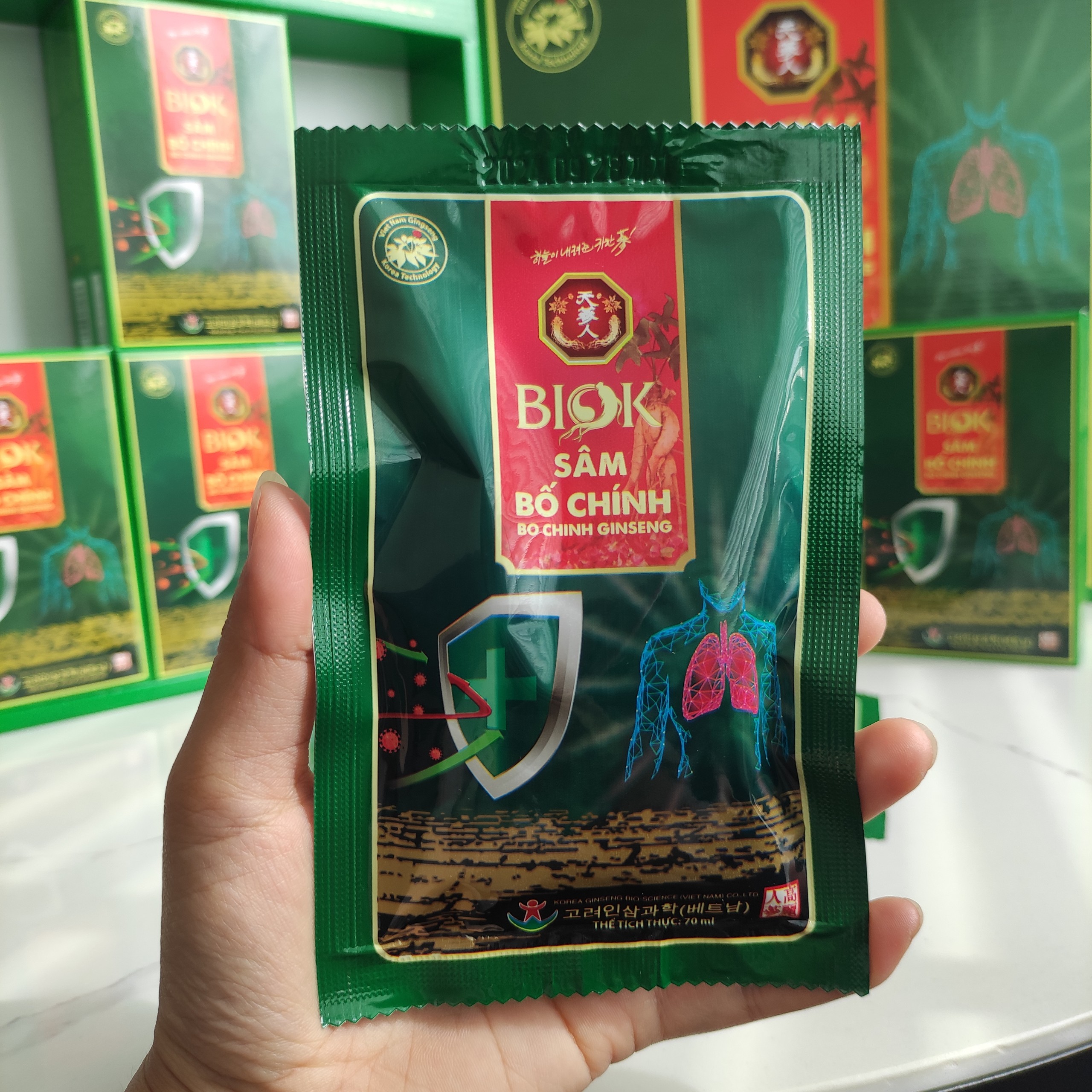 Nước Uống Sâm Bố Chính Biok /hộp