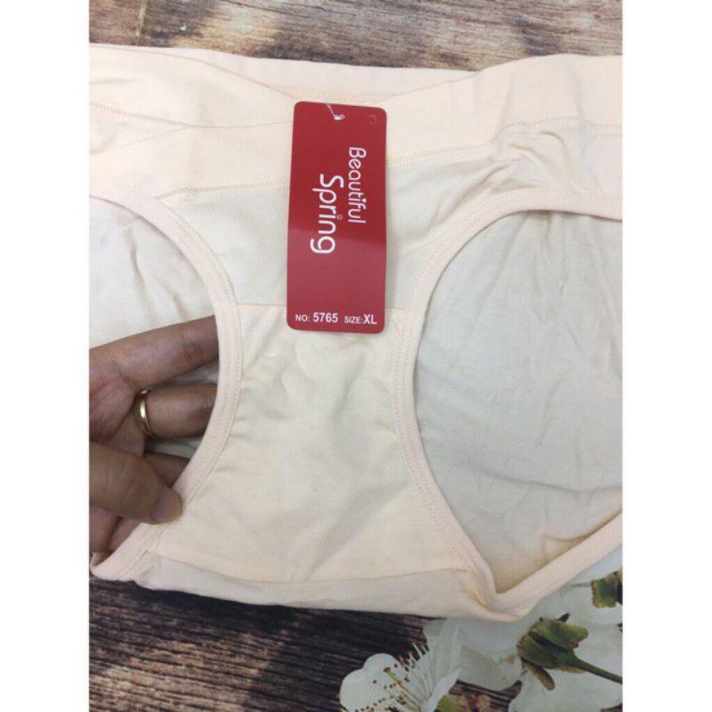 Quần lót bầu cạp chéo cotton co giãn an toàn cho mẹ bầu