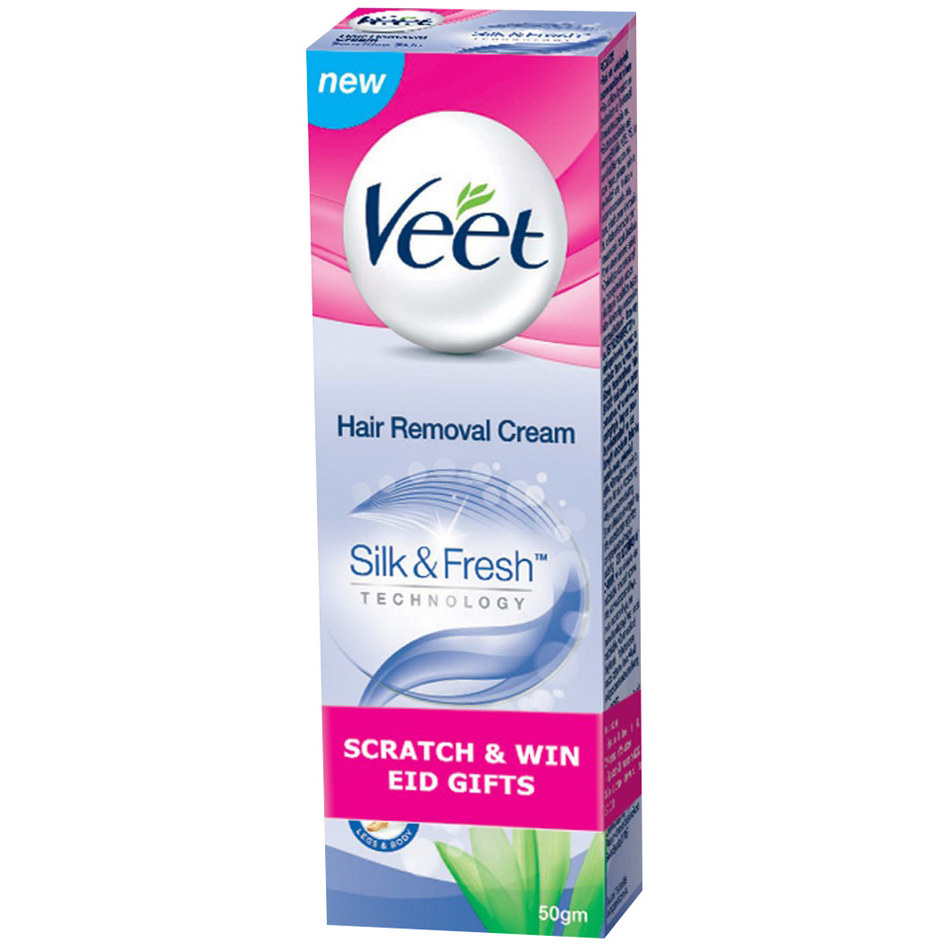 Kem Tẩy Lông Dành Cho Da Nhạy Cảm VEET Silk & Fresh Sensitive Tuýp 50g