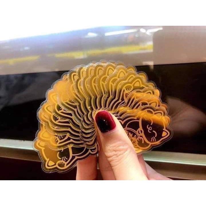 Mèo Thần Tài Mạ Vàng mẫu Chiêu Tài Lộc Dán Điện Thoại May Mắn Mẫu Cao Cấp Chất Lượng Tốt