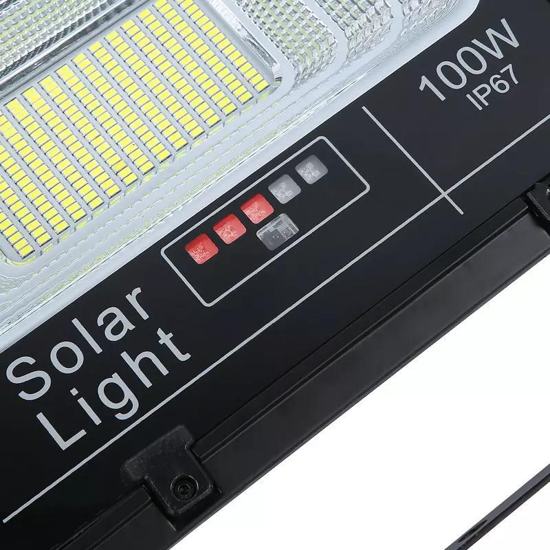 Đèn năng lượng mặt trời đèn pha100W 200W 300W 500W  LED vỏ nhôm chống nước thời gian sáng kéo dài