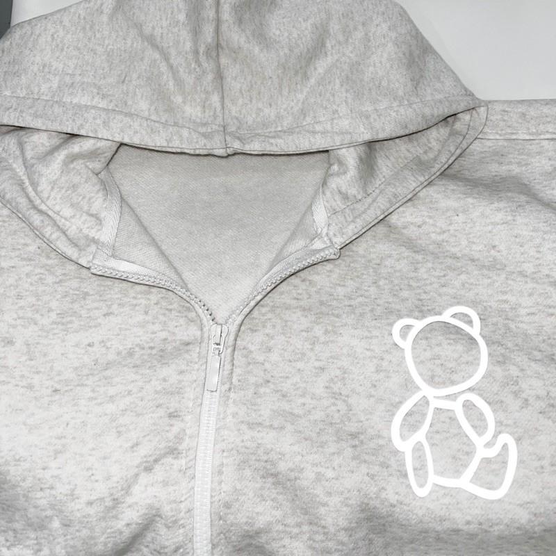 Áo khoác gấu ảnh thật unisex