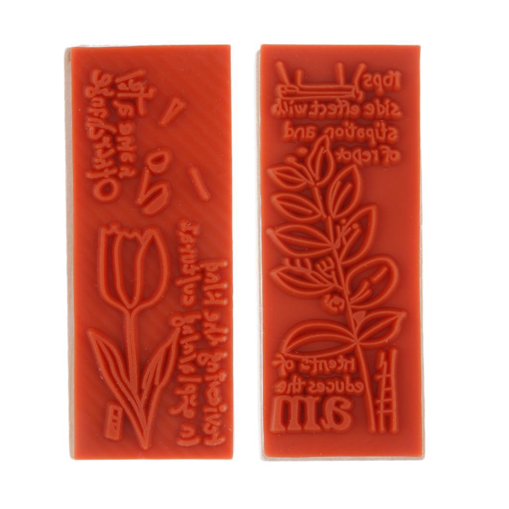 1 Piece Retro Style Wooden Flower Stamp For Scrapbooking English Letters DIY