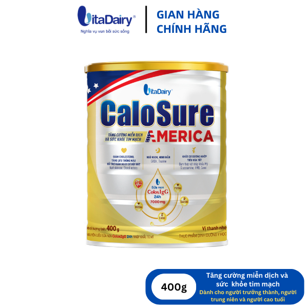 Sữa bột CaloSure America vị thanh nhẹ 400g