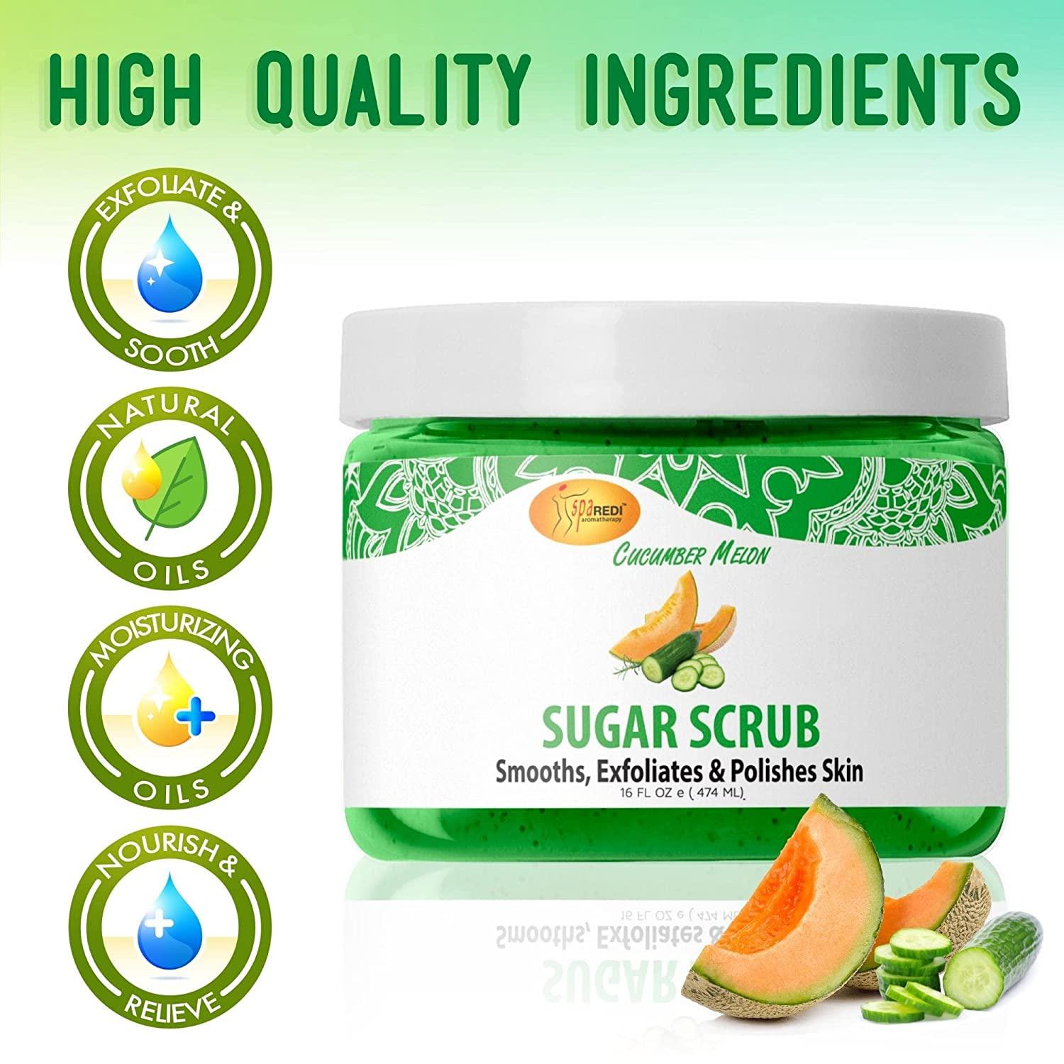 Đường tẩy tế bào chết Sugar Scrub mùi Dưa 474 ml