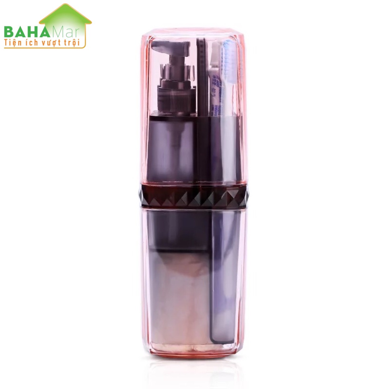 HỘP BỘ CỐC BÀN CHẢI ĐÁNH RĂNG DI ĐỘNG ĐA CHỨC NĂNG BAHAMAR đầy đủ lược khăn bàn chải kem đánh răng dầu gội đầu sữa tắm. thuận tiện mang đi du l