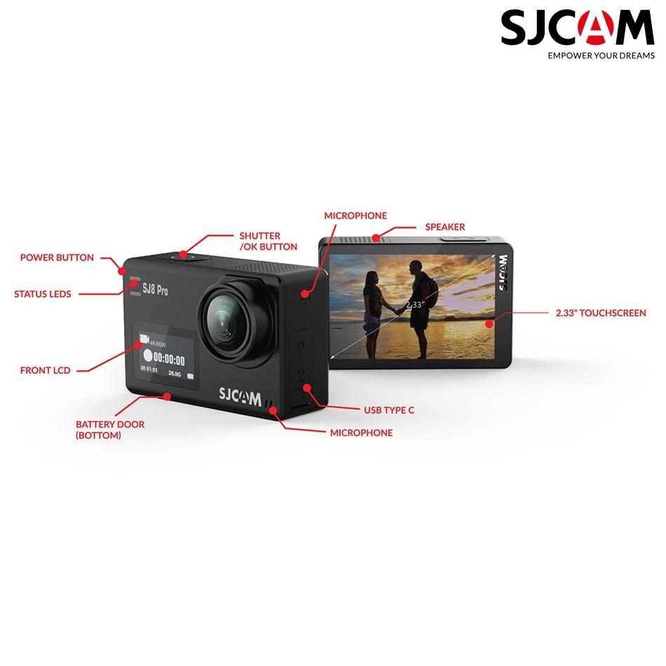 Camera hành trình SJCAM SJ8 Pro 4K 60 FPS phiên bản full phụ kiện cao cấp nhất của SJCAM