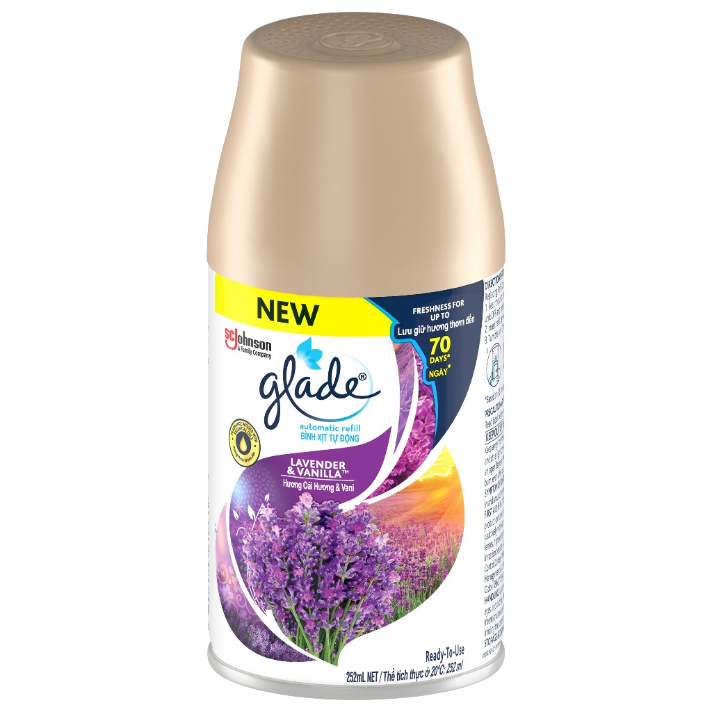 Lõi xịt thơm phòng tự động GLADE  Hương Lavender 252ml