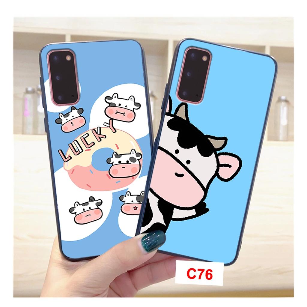Ốp Dành Cho Samsung S20_S20Fe_S20 Plus_S20 Ultra In Hình Bò Sữa Cute, Nhiều Màu Sắc Mới P3