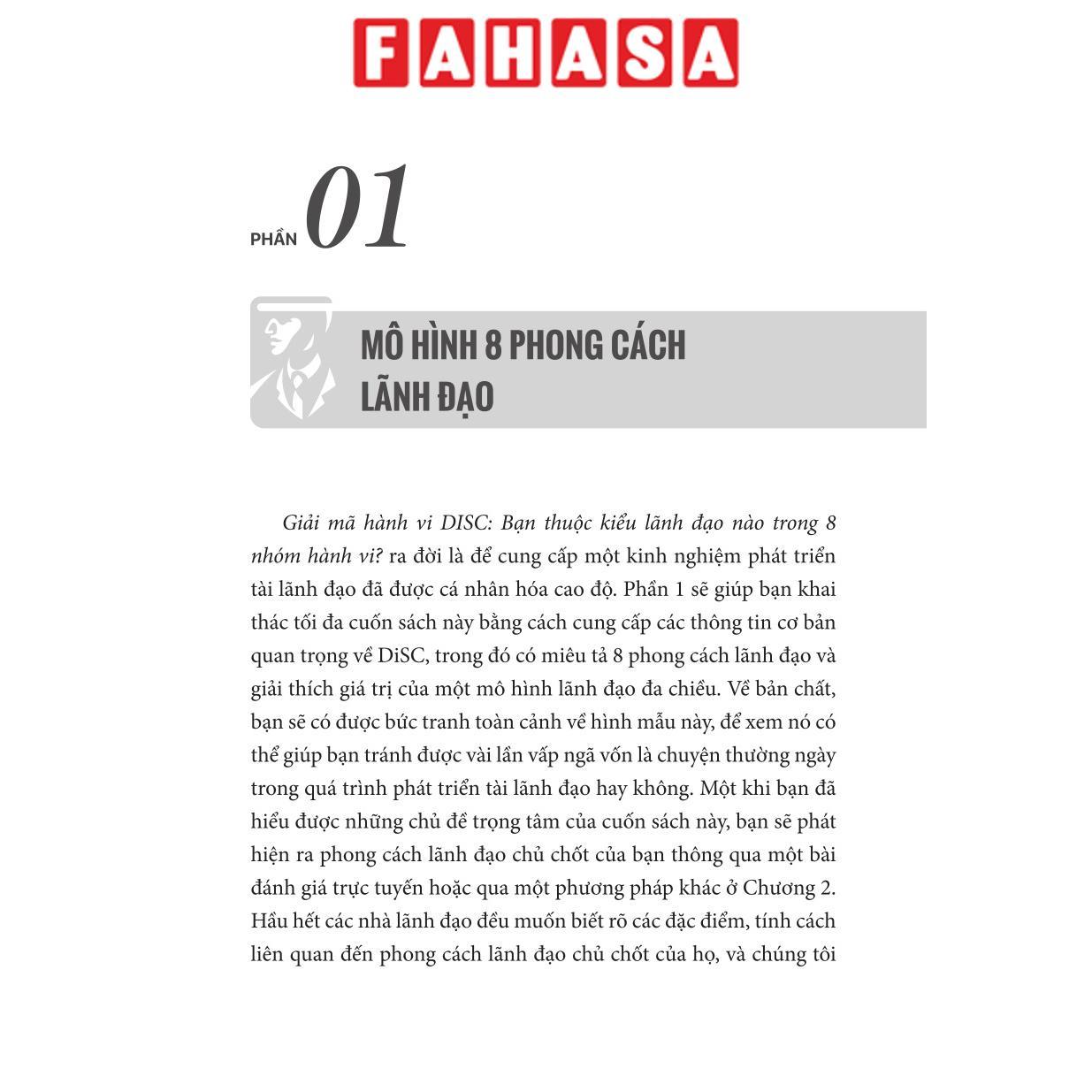 Sách - Giải Mã Hành Vi DISC - Bạn Thuộc Kiểu Lãnh Đạo Nào Trong 8 Nhóm Hành Vi? (Tái Bản 2026)