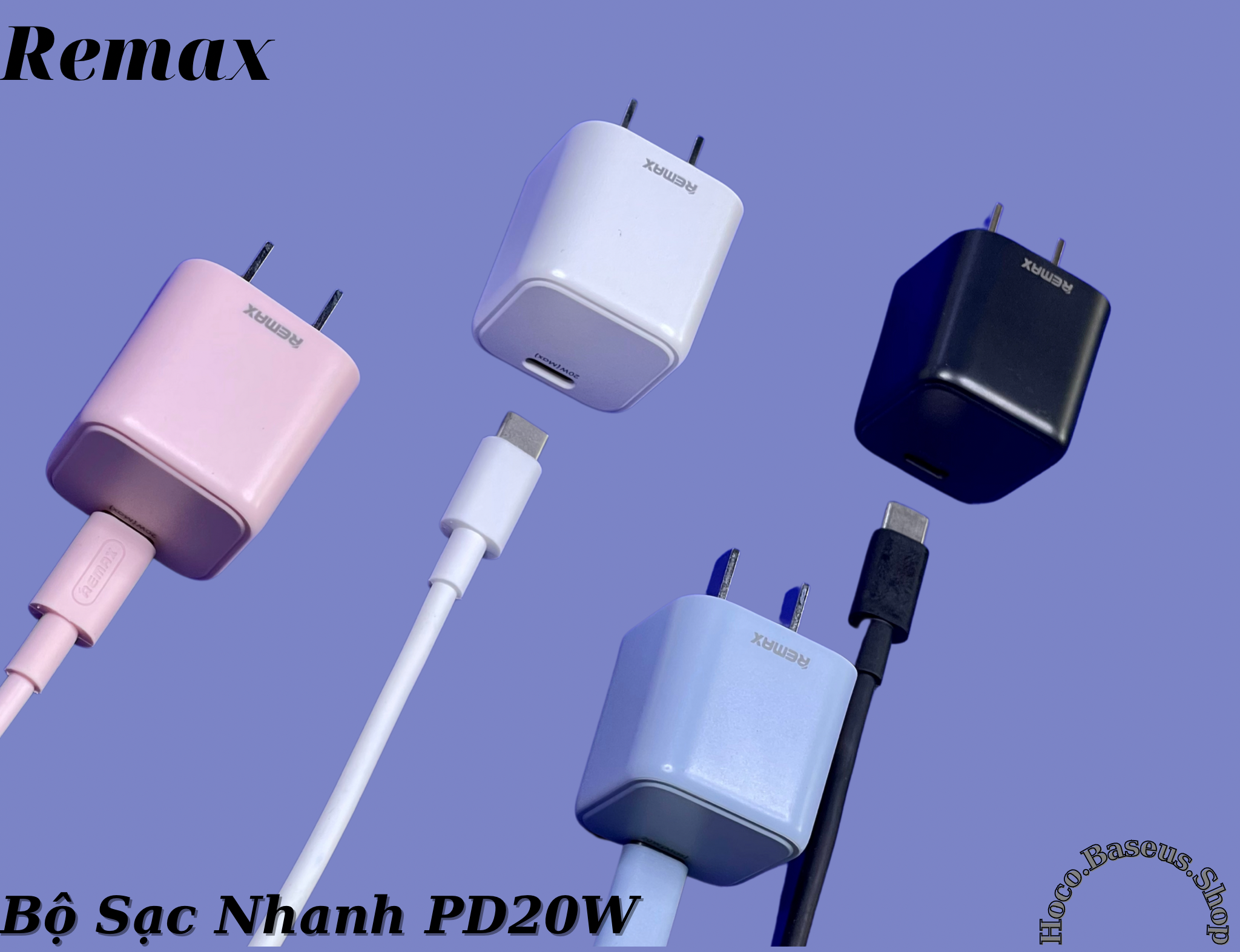 Bộ Sạc Nhanh PD 20W Dành Cho Iphone 8-13Promax Rp-U7 Remax-Hàng Chính Hãng