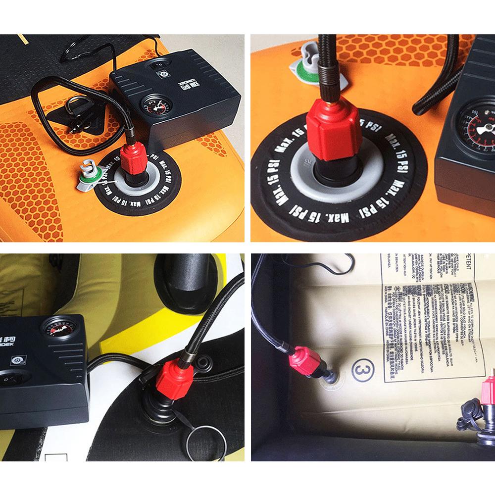 Bộ chuyển đổi Bơm SUP van với 4 vòi phun không khí dành riêng bơm hơi và thuyền SUP