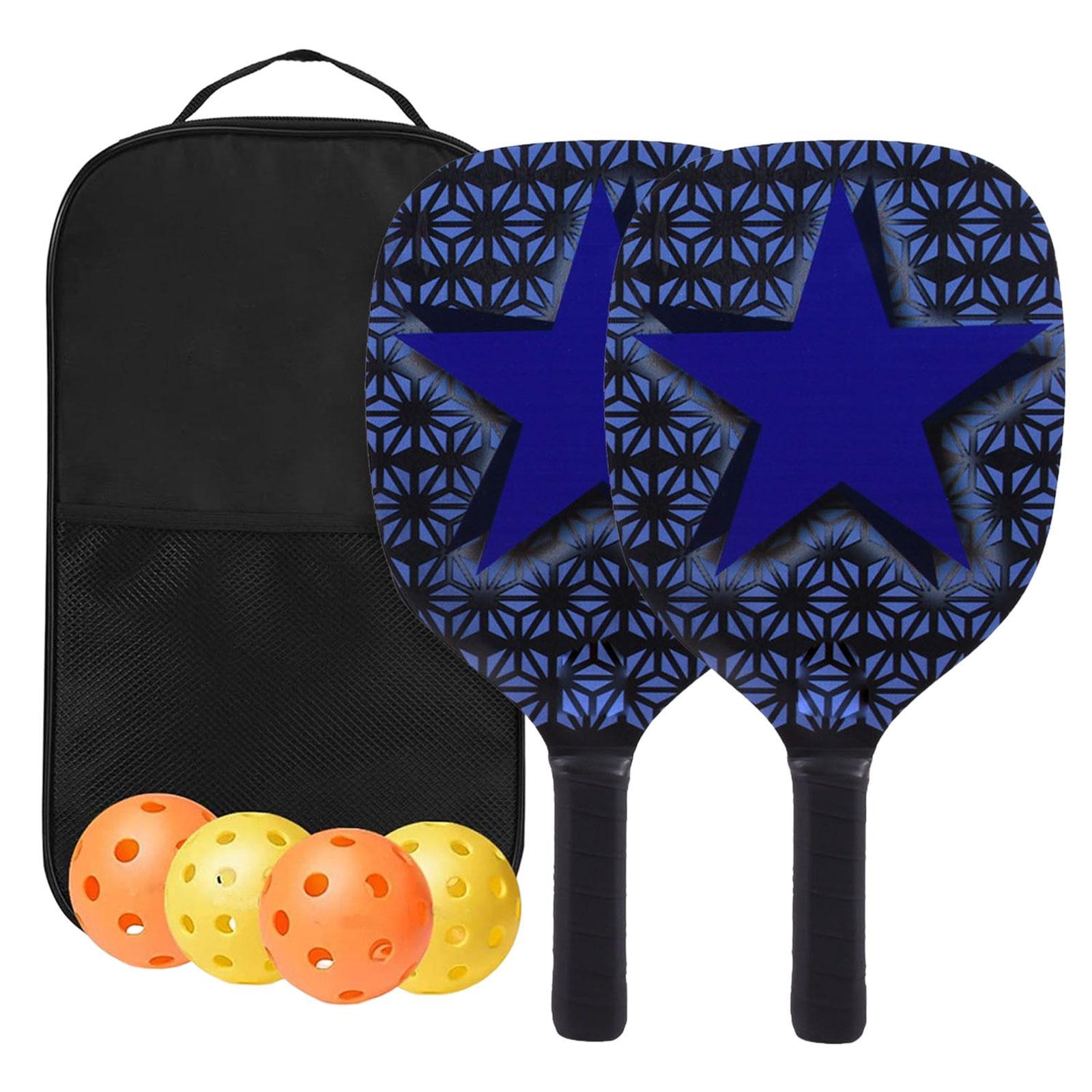 Pickleball Paddle Set Rackets with Comfort Grip Lightweight for Indoor Women Beginners
