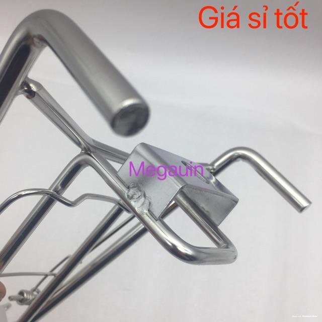 BAGA DÀNH CHO WINNER 150 THÉP 10 LY (TITAN 7 MÀU, ĐEN, TRẮNG INOX - LƯỢN GIỮA TRƯỚC Wn