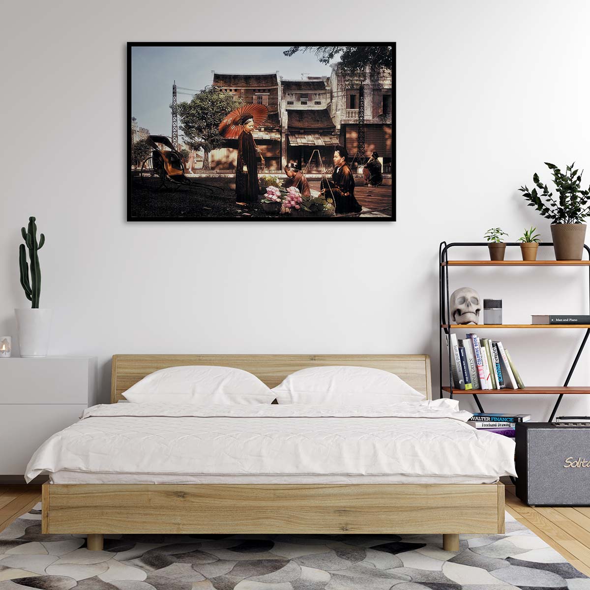 Tranh treo tường phong cảnh Hà Nội xưa - HNX012