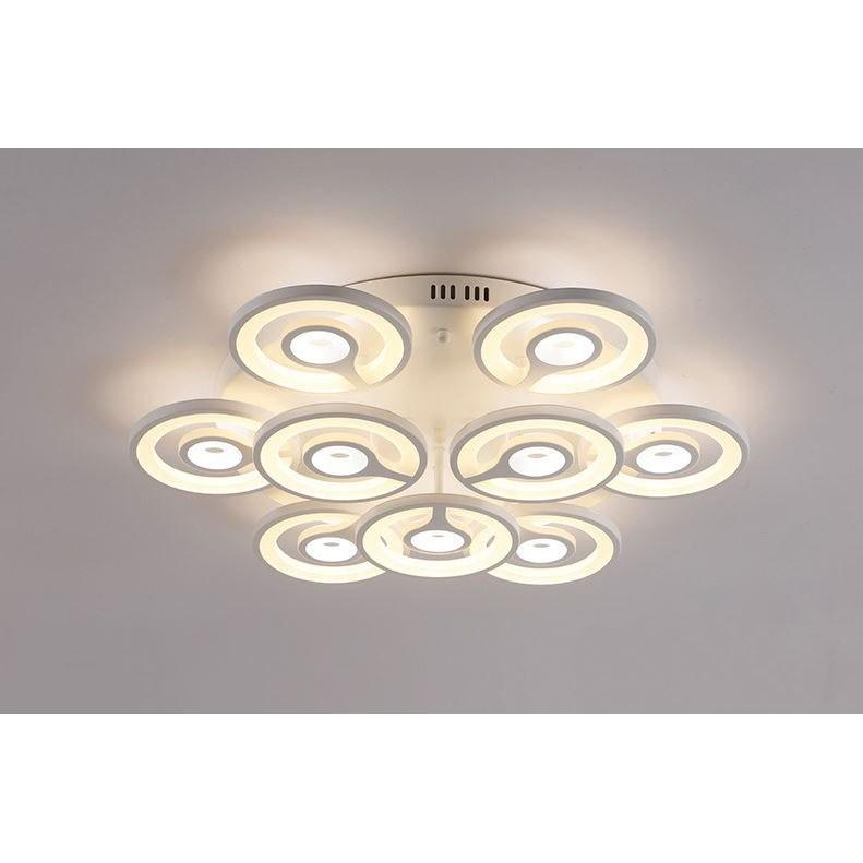 Đèn trần ENTIN 3 chế độ ánh sáng hiện đại tiết kiệm năng lượng - kèm bóng LED chuyên dụng và điều khiển từ xa