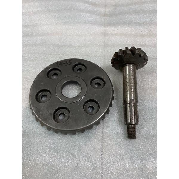 Bộ bánh răng cùi dứa,cùi thơm 14/35 cầu nhanh,dùng thay thế lắp ráp cho cầu liền,cầu rút,cầu bổ đôi,cầu sọ.14 và 35 răng