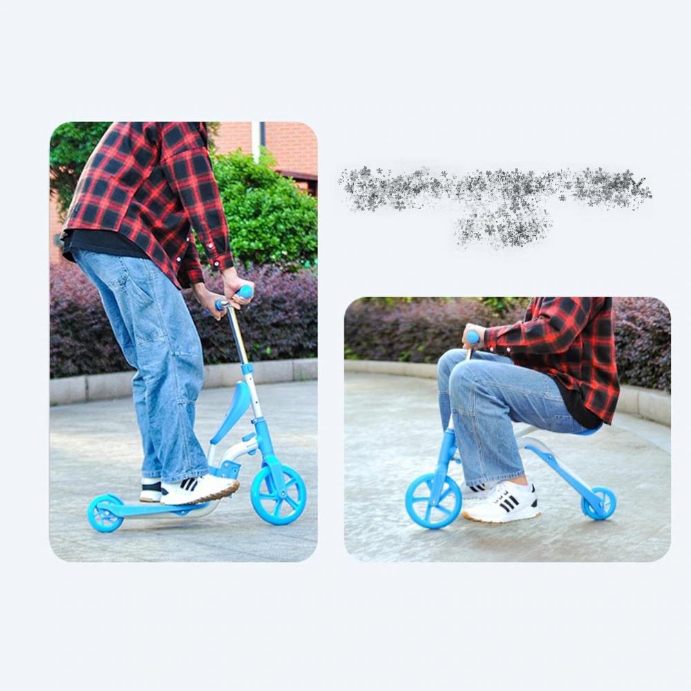 Xe Trượt Scooter 2 trong 1 cho bé - Có thể chuyển đổi sang xe thăng bằng, xe chòi chân