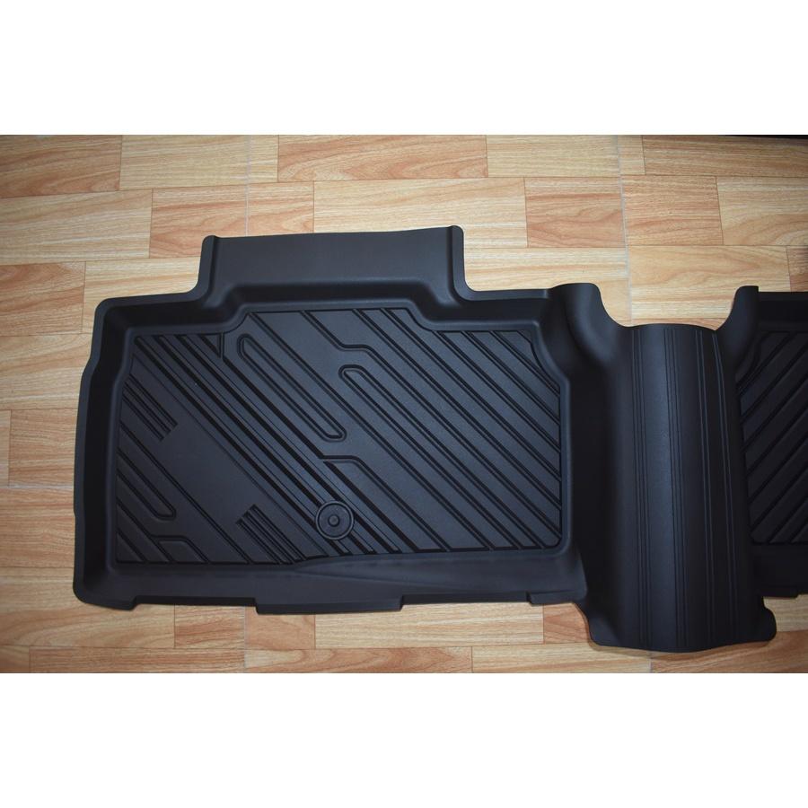 Thảm lót sàn xe ô tô Ford Explorer 2020 - đến nay Nhãn hiệu Macsim 3W chất liệu nhựa TPE đúc khuôn cao cấp - màu đen
