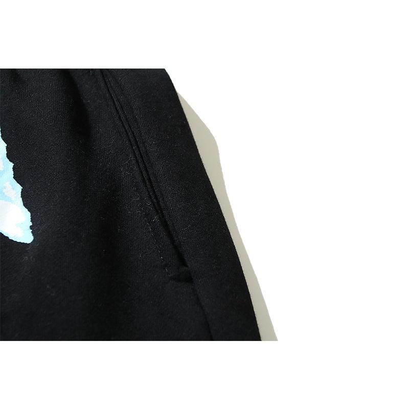 Quần thun nam Revenge Avengers Thunder Lightning Print Hip-Hop - Màu đen