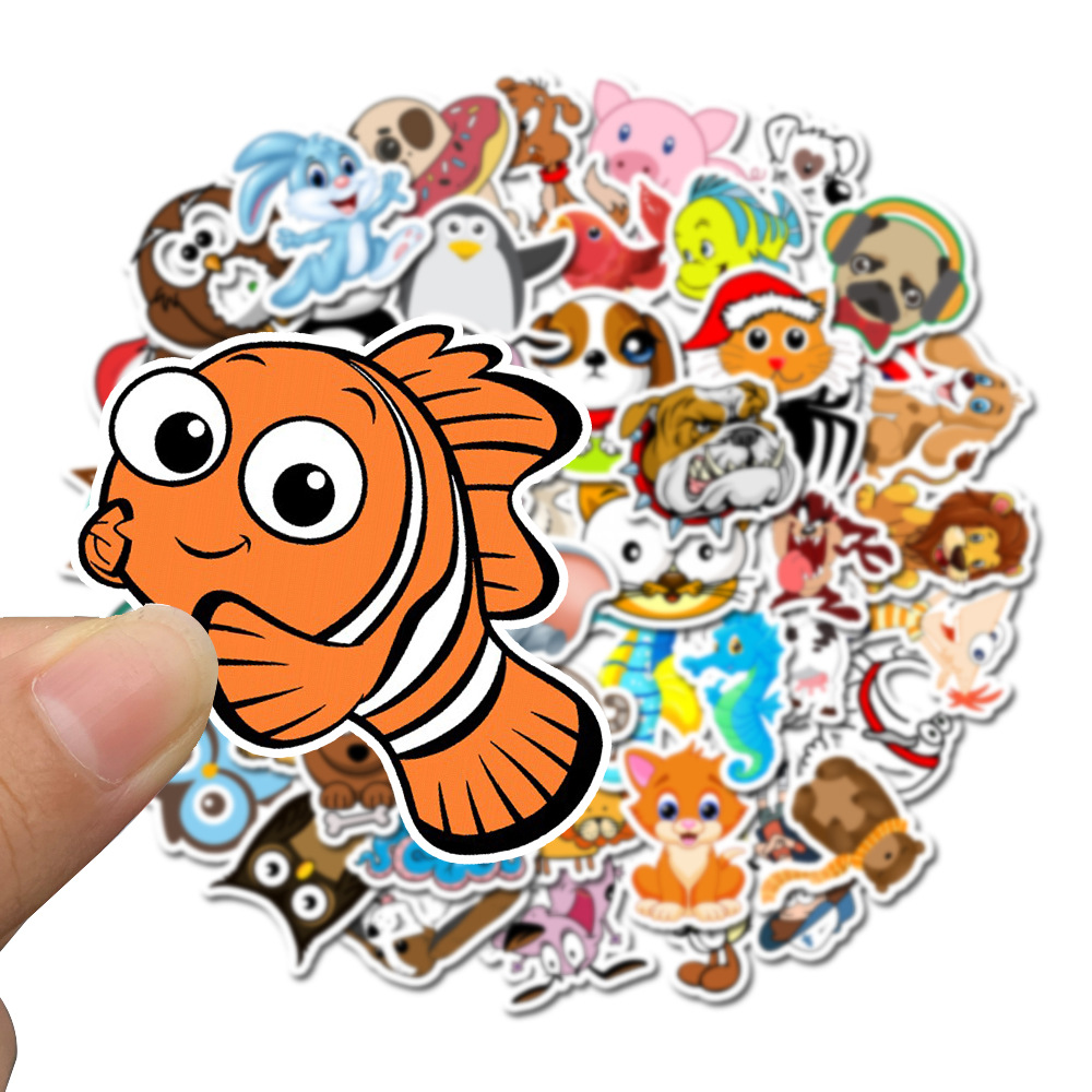 Bộ 50 miếng Sticker hình dán Cute Pet