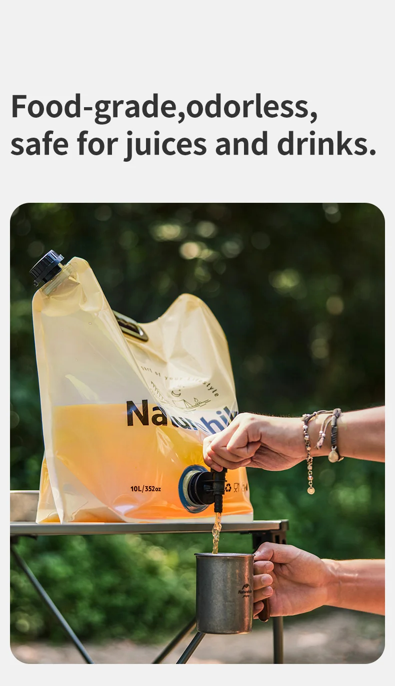 Túi Đựng Nước Dã Ngoại Có Vòi Xếp Gọn Naturehike CNK2450CF027- Dung Tích 10L