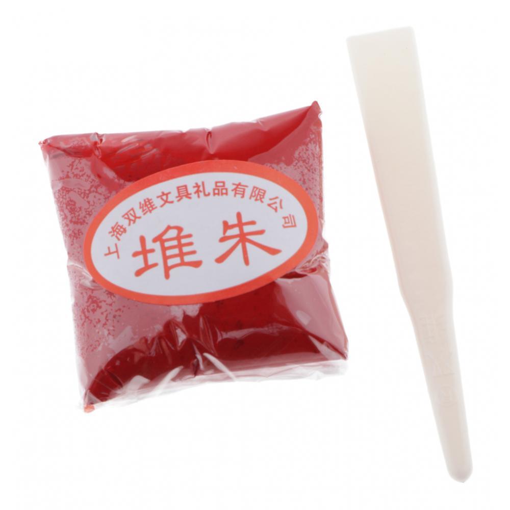 30G Màu Đỏ Dán Cho Dấu Mực Miếng Lót Tranh Thư Pháp Dụng Cụ