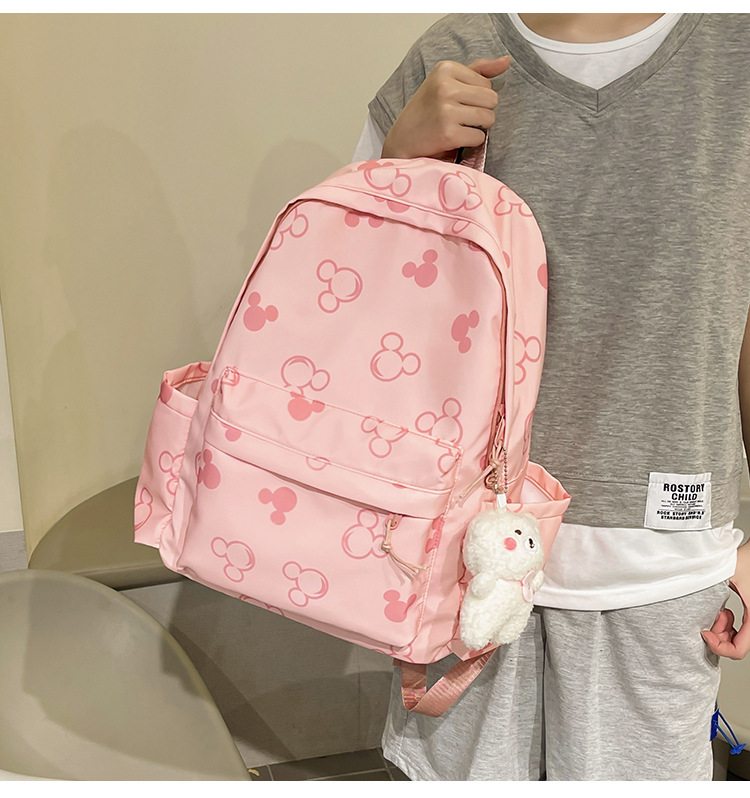 Balo nữ đi học BH Kids hình chuột Mickey dễ thương làm cặp sách, túi xách thời trang - BHS87