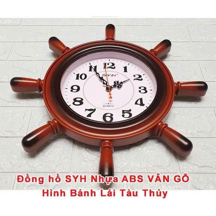 Đồng Hồ Treo Tường S252 Hình Tay Lái Tàu Đường Kính 43Cm