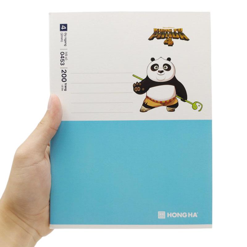 Tập Class Kung Fu Panda 4 - 4 Ô Ly - 200 Trang 58gsm - Hồng Hà 0453 (Mẫu Bìa Giao Ngẫu Nhiên)