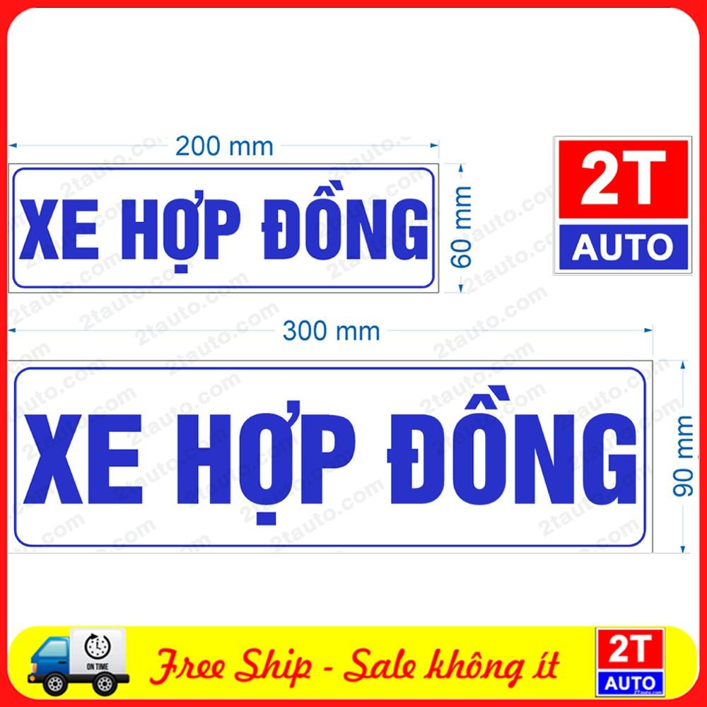 Logo xe hợp đồng, sticker xe chạy hợp đồng dịch vụ