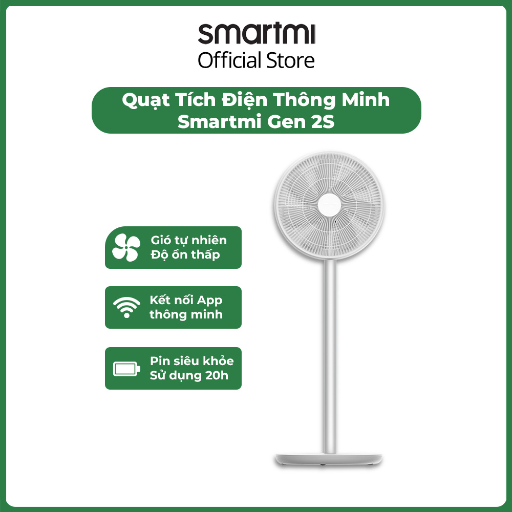 Quạt điện thông minh Smartmi Xiaomi Gen 2S - Bản Quốc Tế - Hàng chính hãng