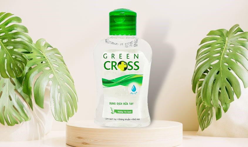 Nước Rửa Tay Khô Green Cross Làm Sạch Tay Kháng Khuẩn Khử Mùi Hương Trà Xanh 100ml