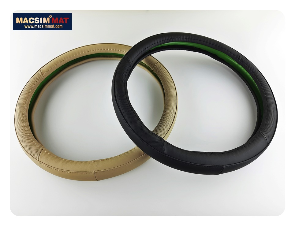 Bọc vô lăng cao cấp dành cho volskwagen chất liệu da thật 100%, khâu tay thủ công size M phù hợp các loại xe nhãn hiệu Macsim mã 8912