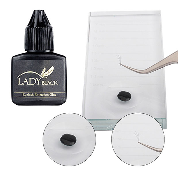 Keo Nối Mi Chuyên Dụng Lady Black Mau Khô Độ Bền Cao