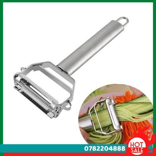 Nạo Sợi Rau Củ Cầm Tay 3 In 1 Inox 304 - Đa Dạng, Nhiều Công Dụng Như Gọt Rau Củ Quả, Bào Nhỏ Cà Rốt - CH Hương Thị Miễn Phí Vận Chuyển