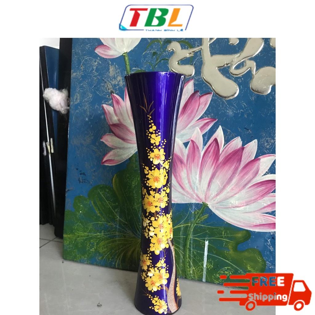 Bình ly sơn mài Thanh Bình Lê cao cấp nhiều họa tiết size 30x7 cm