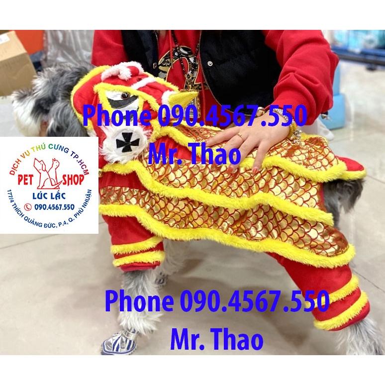 Áo quần con Lân cho Chó Mèo , Quần Áo Chó Mèo có Size 5XL cho Pet Khổng Lồ.