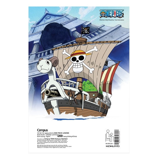 Vở One Piece 200 Trang B5 DDL - Kẻ Ngang - NB-BOPE200