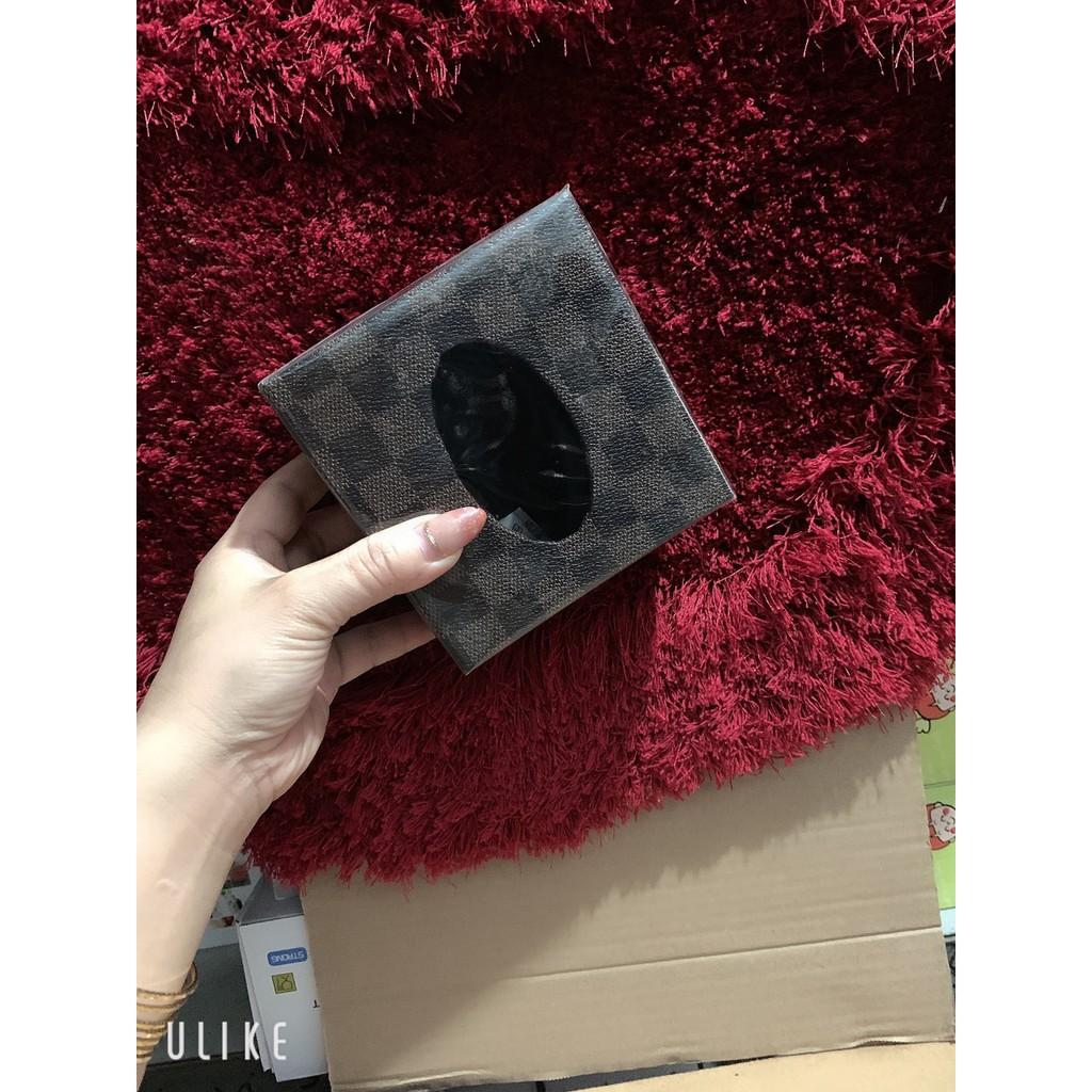 Hộp đựng giấy ăn giả gấm
