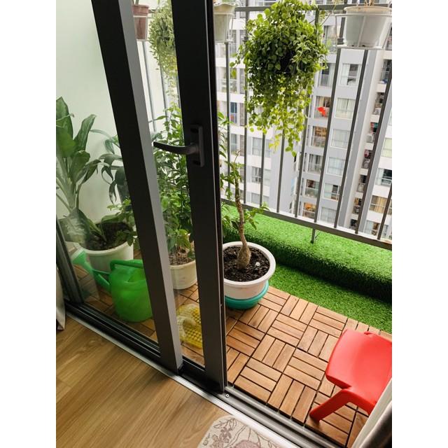 10 viên sàn gỗ tự nhiên vỉ nhựa ngoài trời