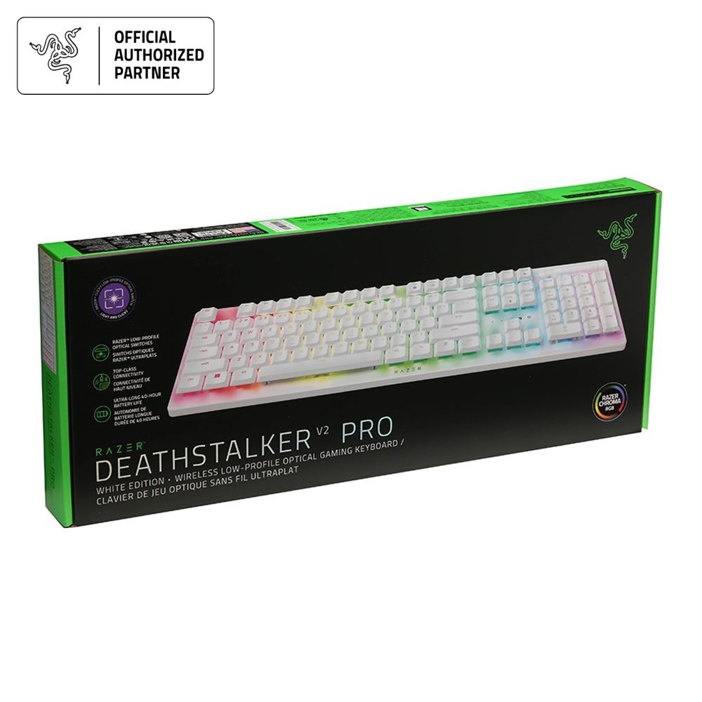 Bàn phím Gaming không dây Razer DeathStalker V2 Pro Low Profile Optical - Hàng chính hãng