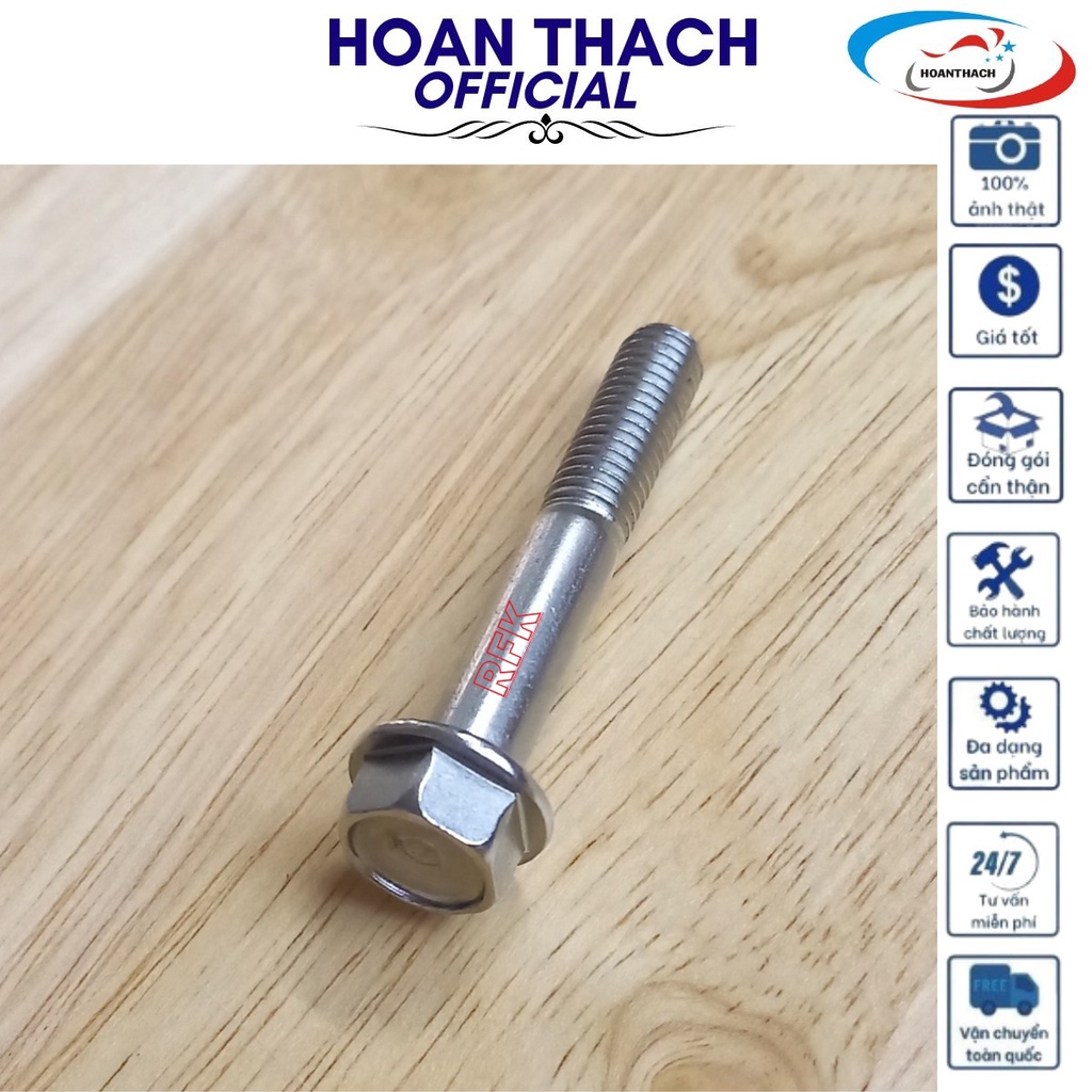 Bu lông 8L50 bát giữ Pô tay ga honda, chính hãng HOANTHACH 958010805002