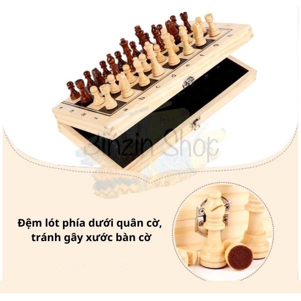 Bộ cờ vua nam châm bằng gỗ cao cấp size 39cm